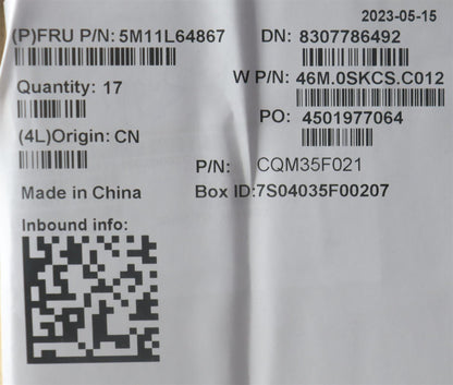 Lenovo MECH_ASM FRU C COVER ASM WFC YG SG 5M11L64867