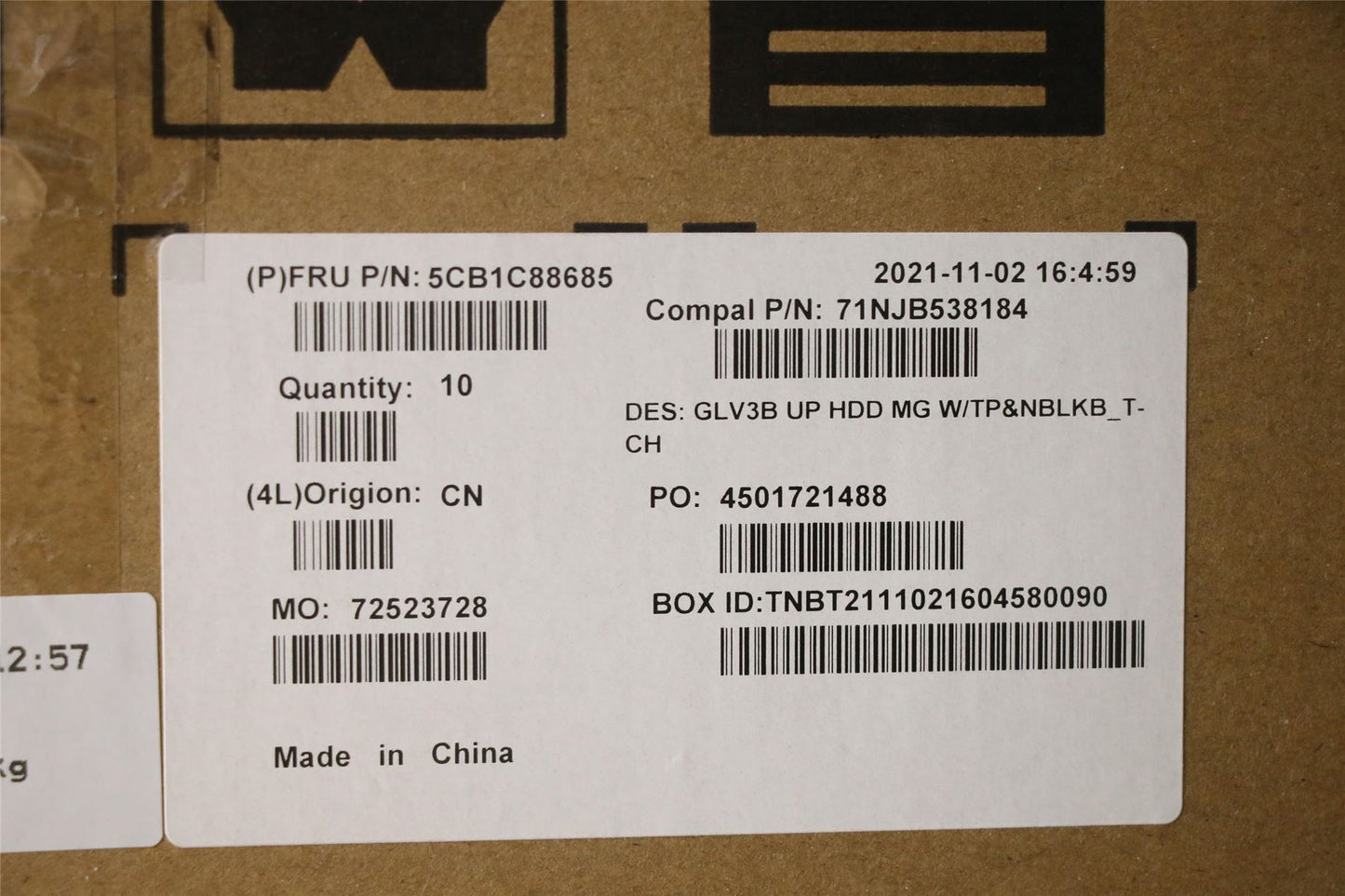 Lenovo UpperCaseASM_TC C21A4 HD MGNBL 5CB1C88685