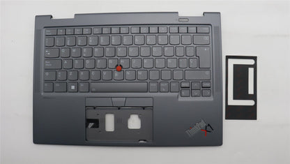 Lenovo ThinkPad X1 8th Gen Keyboard Palmrest Top Cover Latin Spanish 5M11H62484