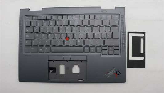 Lenovo ThinkPad X1 8th Gen Keyboard Palmrest Top Cover Latin Spanish 5M11H62484