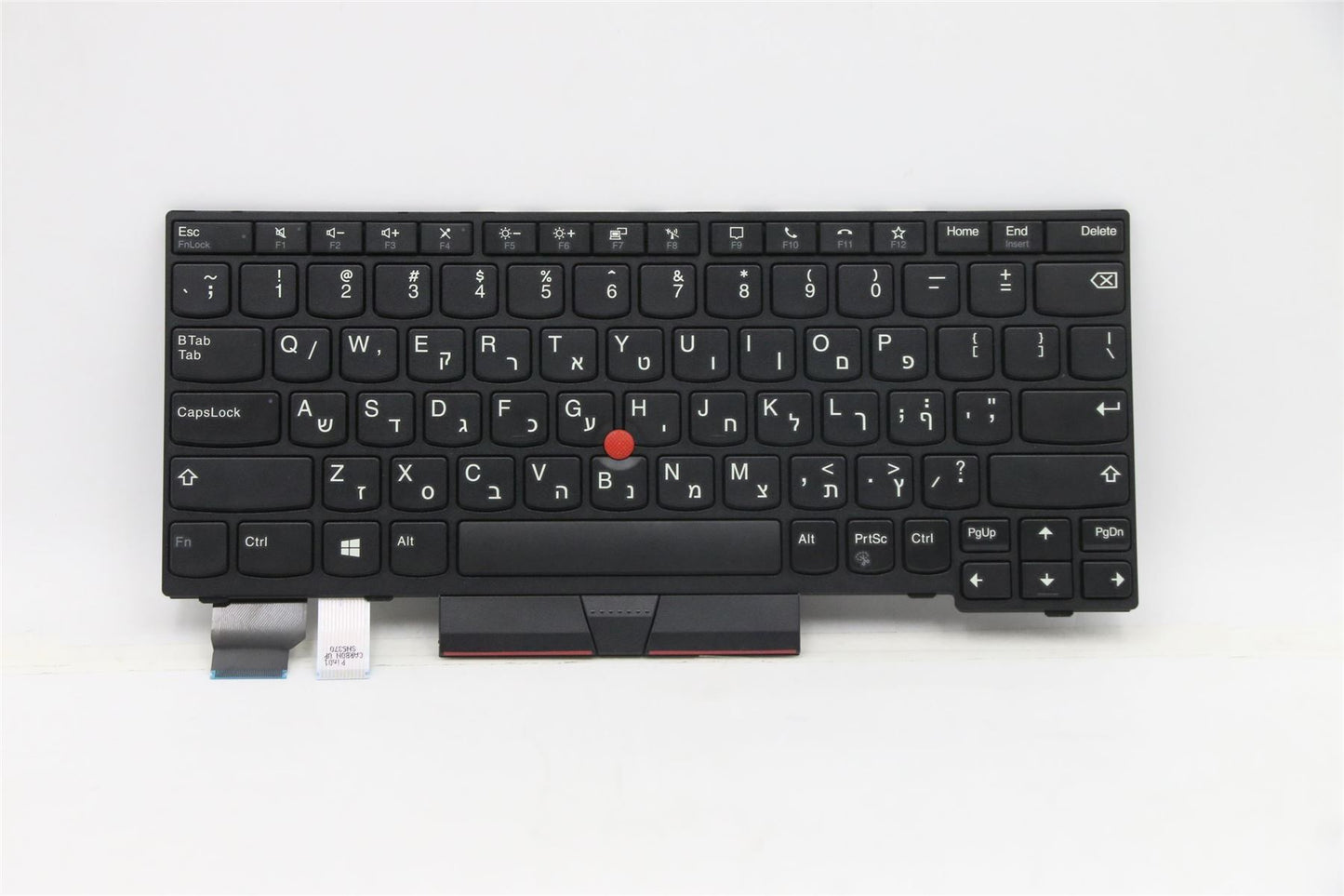 Lenovo ThinkPad L13 2 X13 Keyboard Hebrew Black 5N20V43158