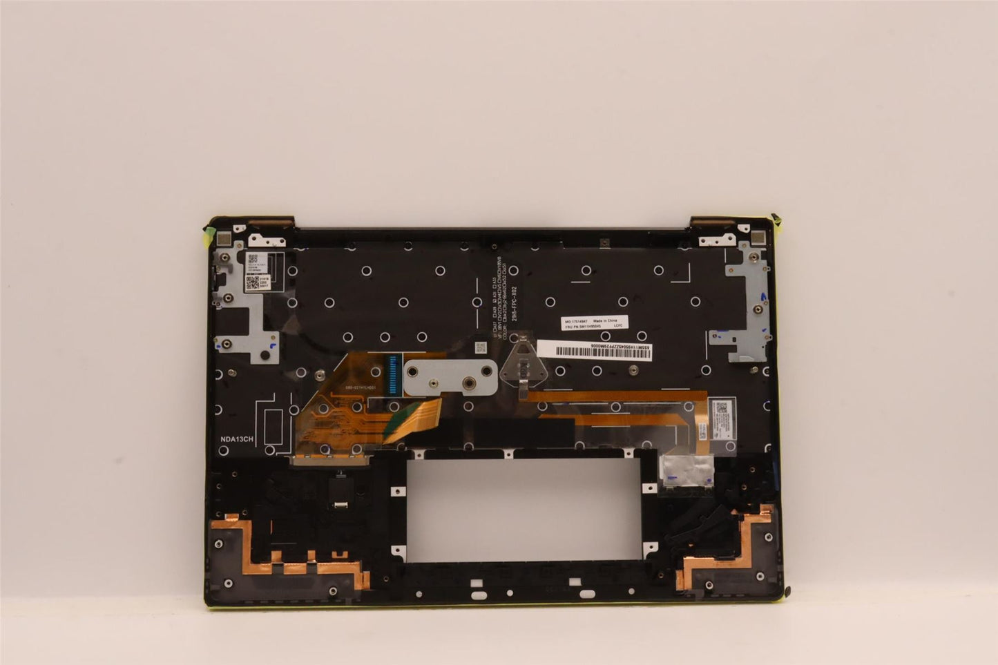 Lenovo ThinkPad Z13 Gen 1 Keyboard Palmrest Top Cover Hungarian Black 5M11H95045