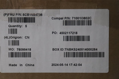Lenovo Upper Case ASM UKR C 83DH LGRGB 5CB1N84736