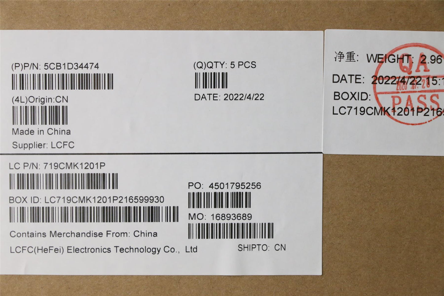 Lenovo Upper Case ASM_NORDIC L82NJ L/SDIS 5CB1D34474