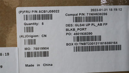 Lenovo UpperCaseASM_POR C82SD PLAB FPBL 5CB1J05022