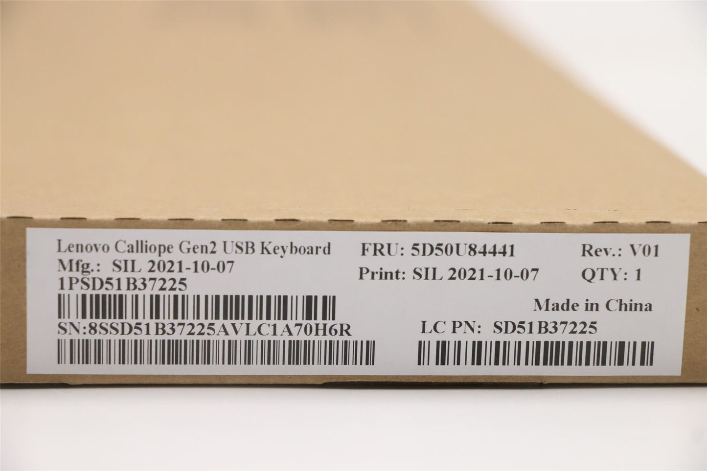 Lenovo ThinkStation P350 P348 PX P7 Intel USB Wired Keyboard Thai 5D50U84441