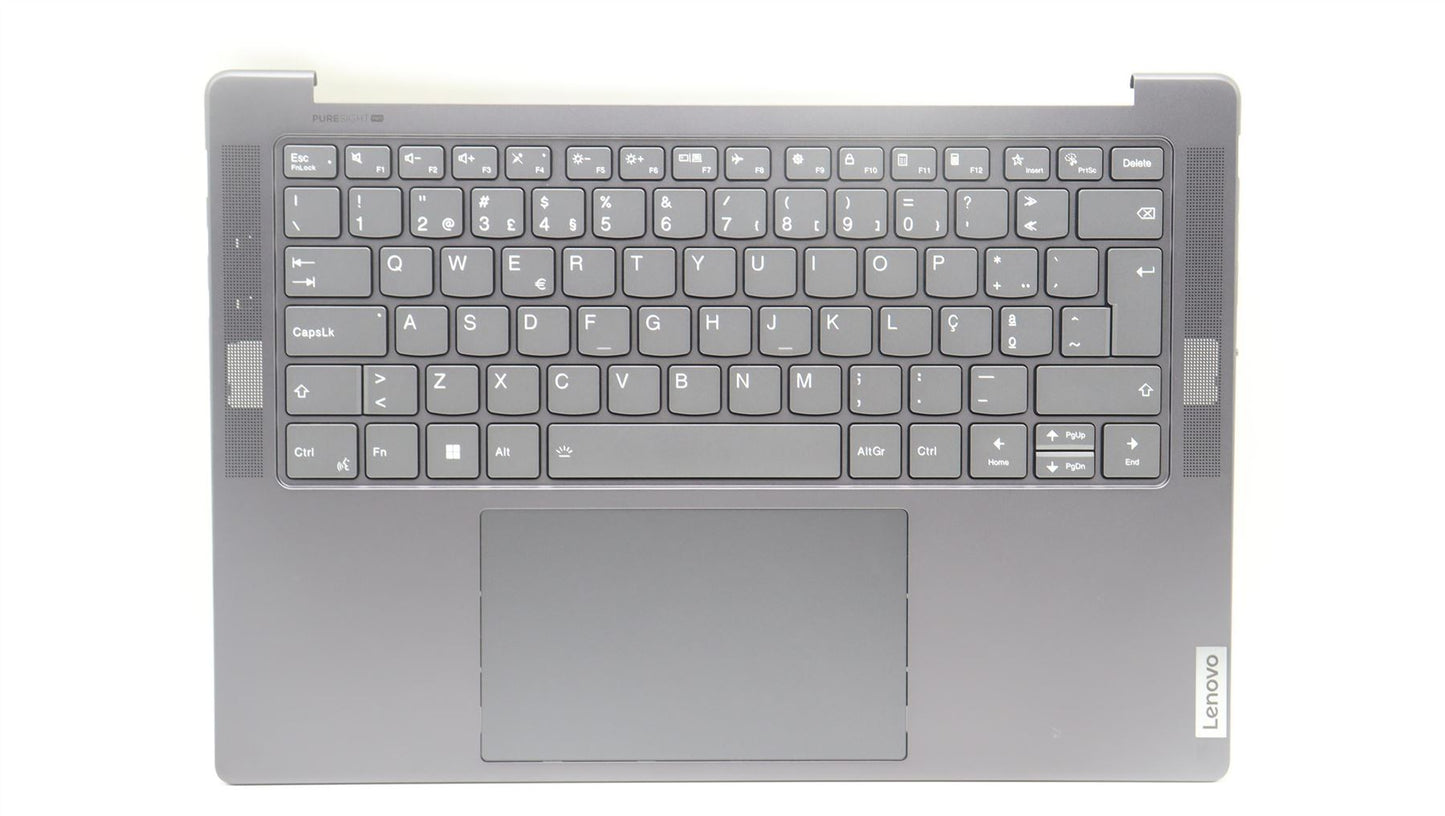 Lenovo Yoga 7 14IRH8 Palmrest Cover Touchpad Keyboard Portuguese 5CB1L39453