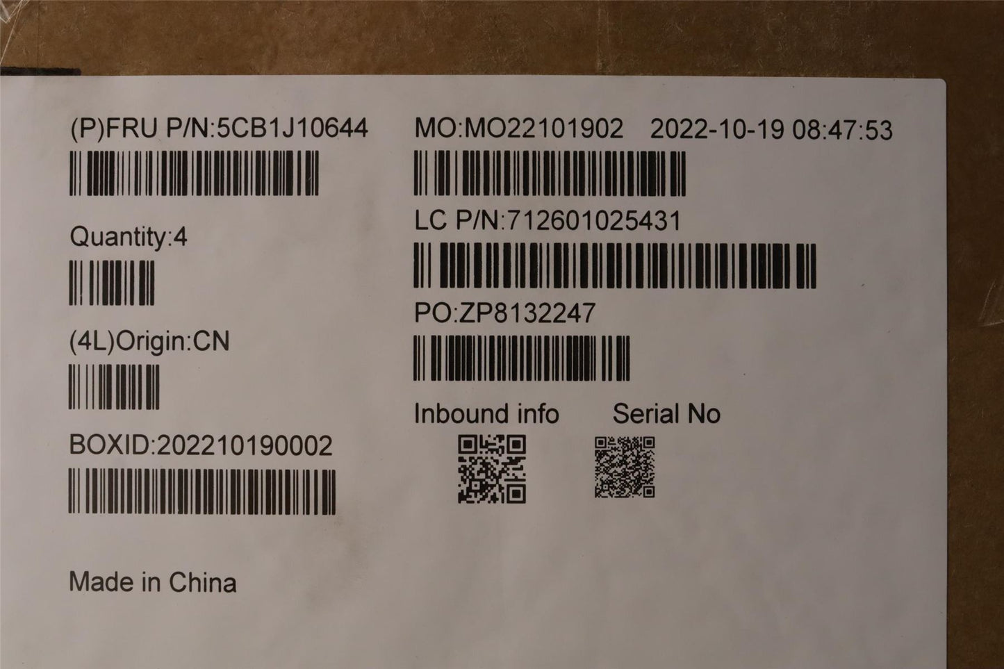Lenovo LCD Cover WT 82TQ ASM hinge&SB 5CB1J10644