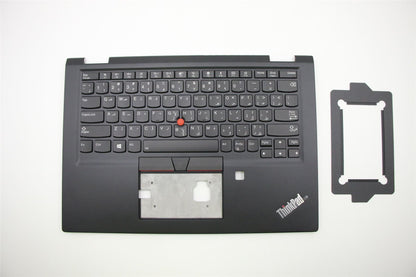 Lenovo Yoga X390 Keyboard Palmrest Top Cover Arabic Black Backlit 02HL506