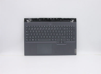 Lenovo 7 15IMHg05 Palmrest Cover Touchpad Keyboard Czech Grey 5CB0Z21019