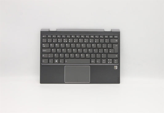 Lenovo Yoga 720-12IKB Keyboard Palmrest UK Iron Grey Backlit 5CB0Q12161