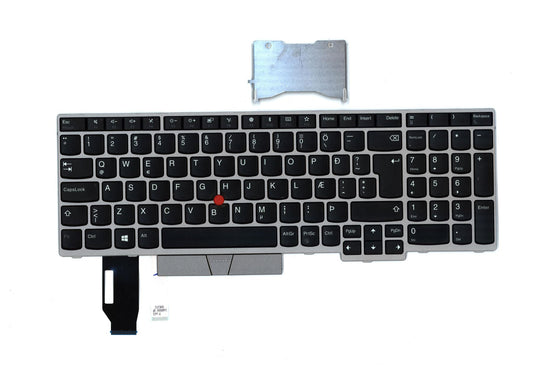 Genuine Lenovo ThinkPad E580 E590 Keyboard Icelandic Silver 01YN716 01YN636