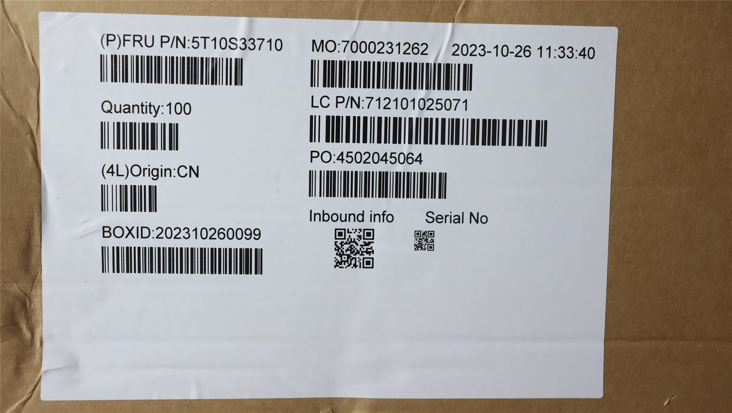 Lenovo TAPE SSD FOIL WT 83E1 5T10S33710