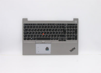 Lenovo ThinkPad E15 Keyboard Palmrest Top Cover Hungarian Silver 5M10V16973