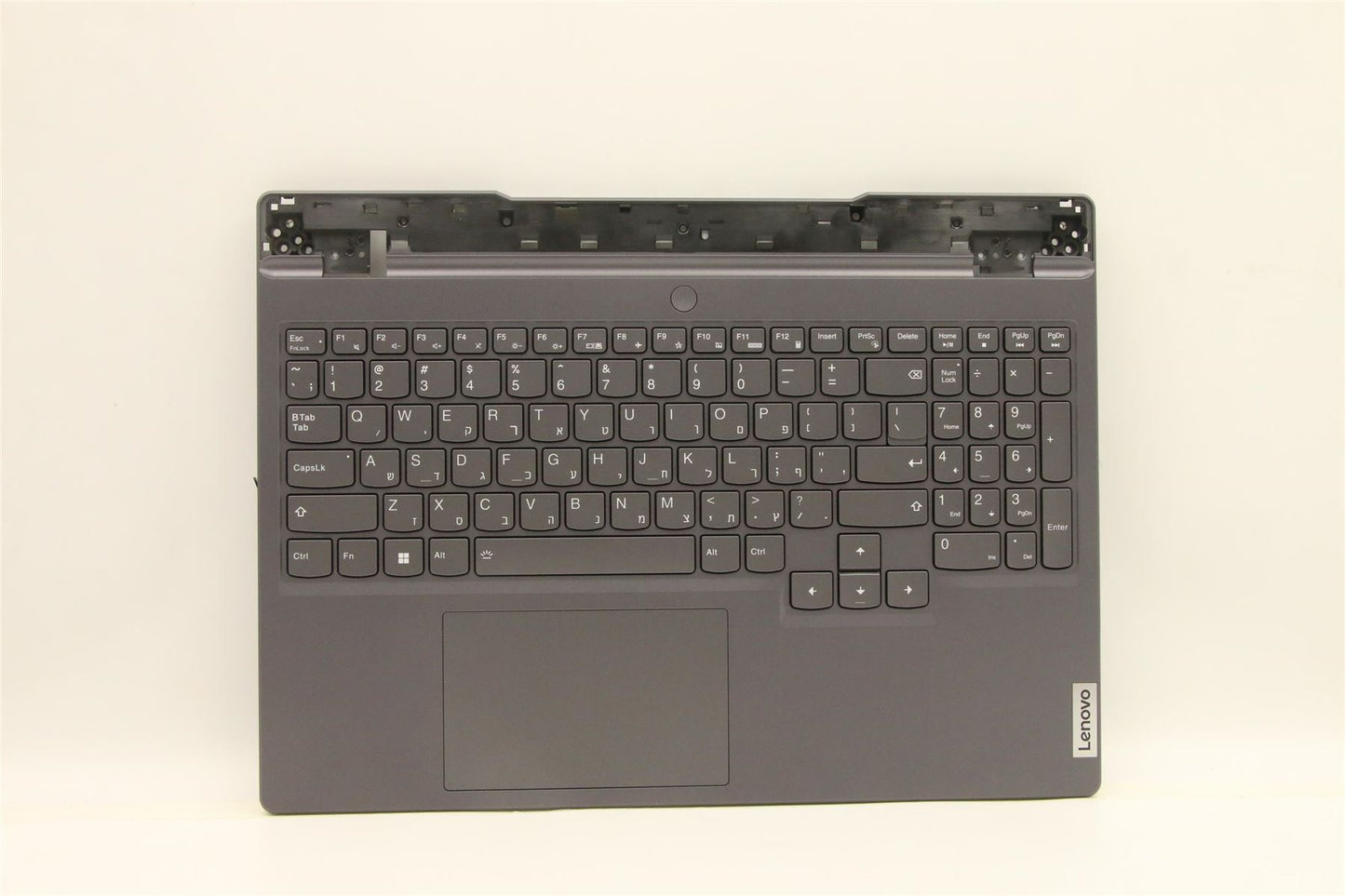 Lenovo 5 15IAH7H Palmrest Cover Touchpad Keyboard Hebrew Storm Grey 5CB1F39077