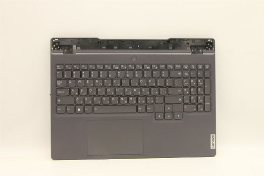 Lenovo 5 15IAH7H Palmrest Cover Touchpad Keyboard Hebrew Storm Grey 5CB1F39077