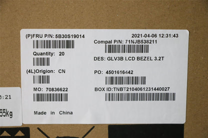 Lenovo ThinkBook 15 G3 ACL Bezel front trim frame Cover Black 5B30S19014