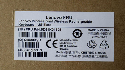 Lenovo Slim KB II-US Euro 5D51K04625