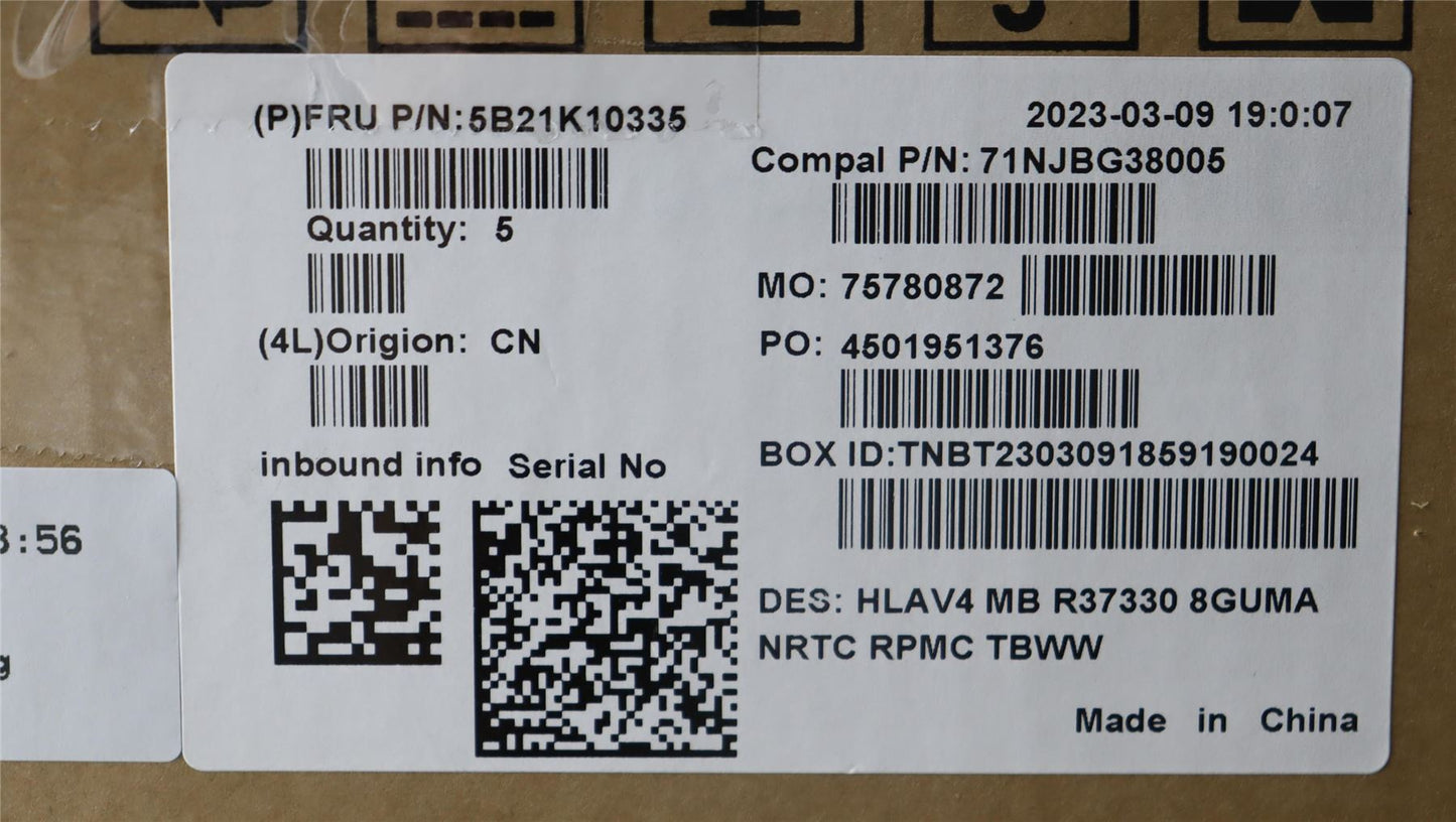 Lenovo MBC21JE NOK R37330UMA8G_RM WW 5B21K10335