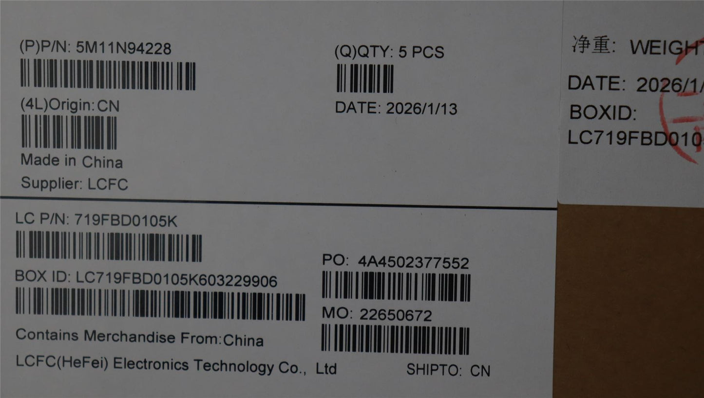 Lenovo MECH_ASM FRU KB NORDIC BL(TRI)UK Bk 5M11N94228
