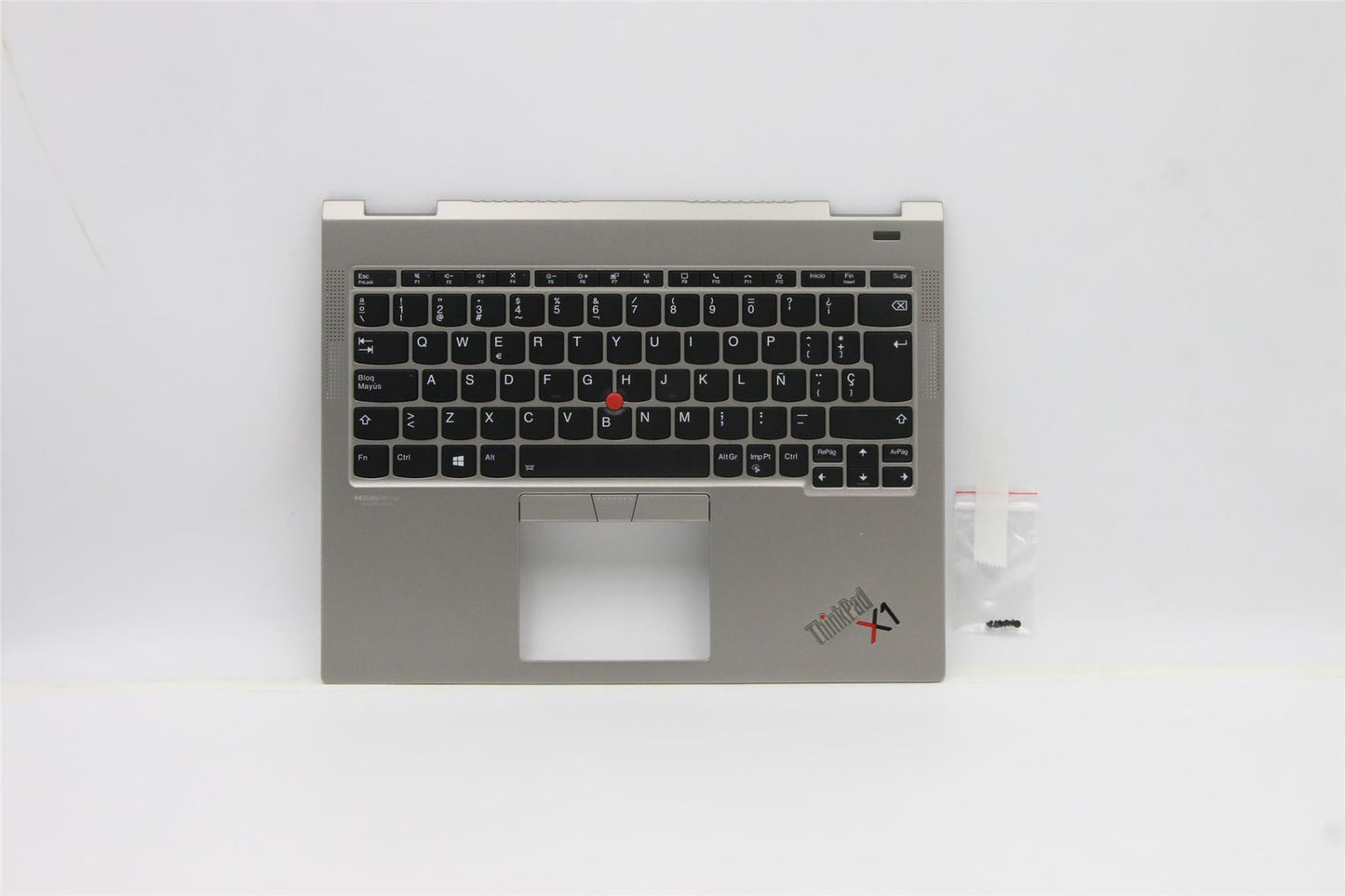 Lenovo ThinkPad X1 Keyboard Palmrest Top Cover Spanish Grey 5M11B59888
