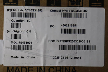 Lenovo C 83JY Battery Cable 5C10S31352