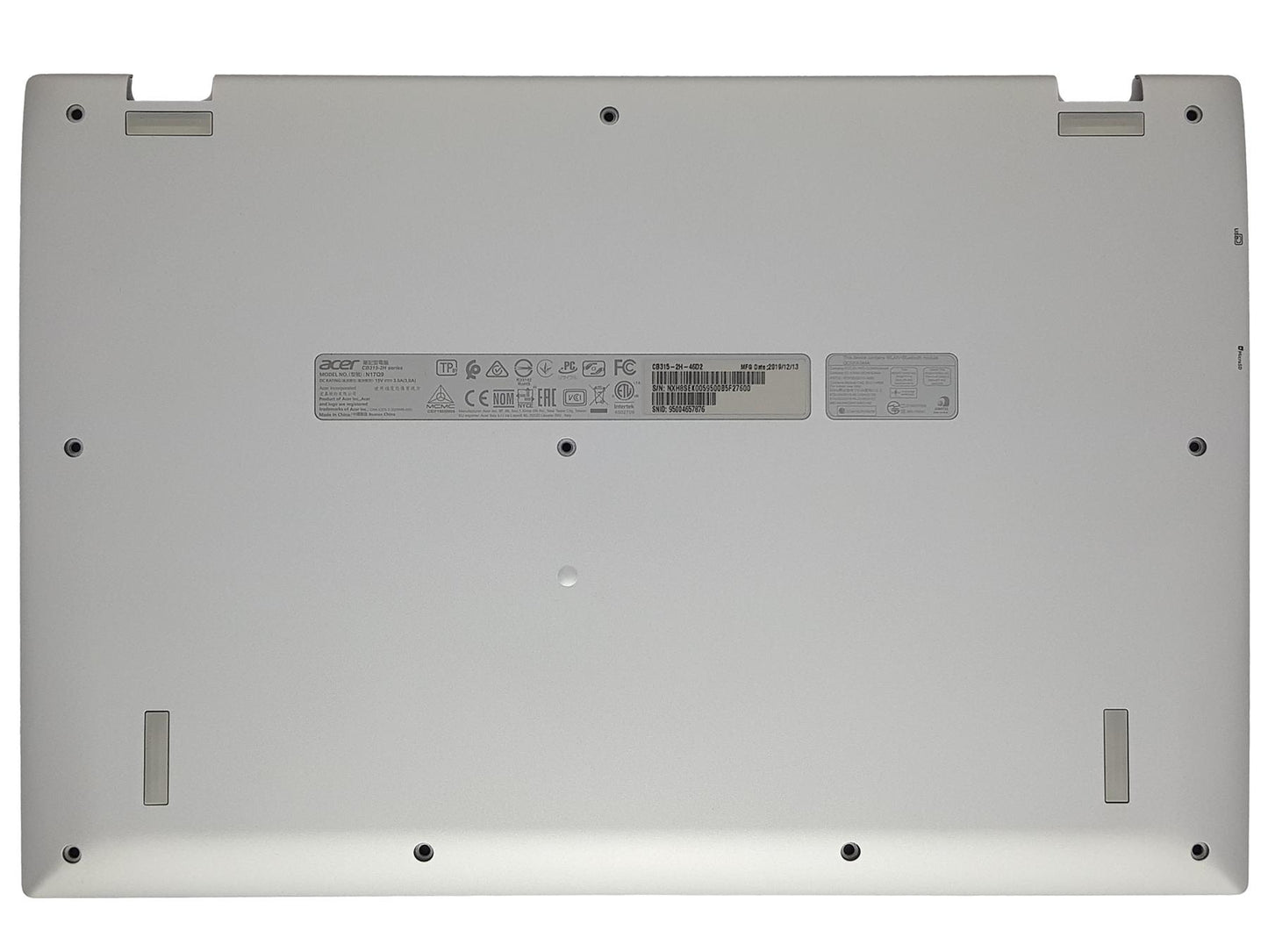 Acer Chromebook CB315-2H CB315-2HT Bottom Base Lower Cover Silver 60.H8TN7.001