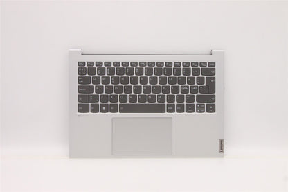 Lenovo Yoga 7 Pro-14IHU5 Keyboard Palmrest Top Cover Norwegian Silver 5CB1C19303