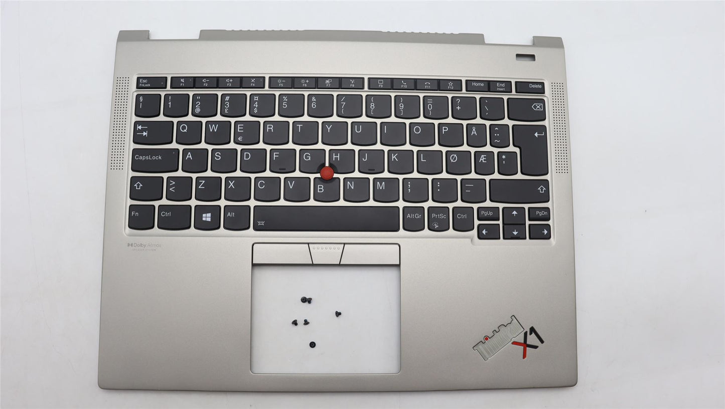 Lenovo ThinkPad X1 Keyboard Palmrest Top Cover Norwegian Titanium 5M11B59896
