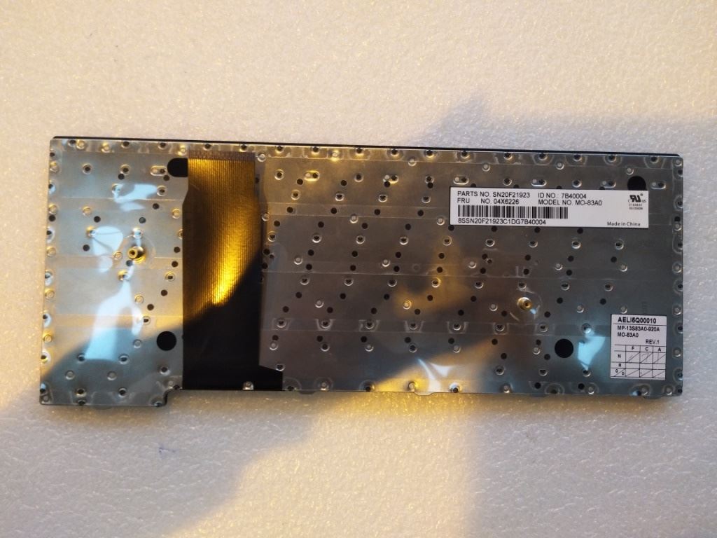 Lenovo MTSR_WIN, ARA, CHY Arabic Keyboard 04X6226