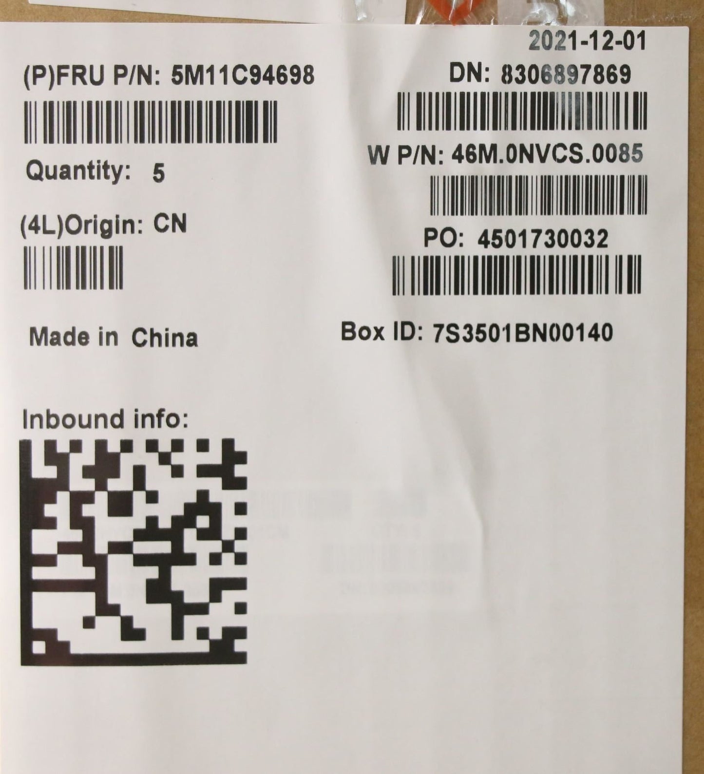 Lenovo 100w Gen 3 Palmrest Cover Keyboard French Black 5M11C94696