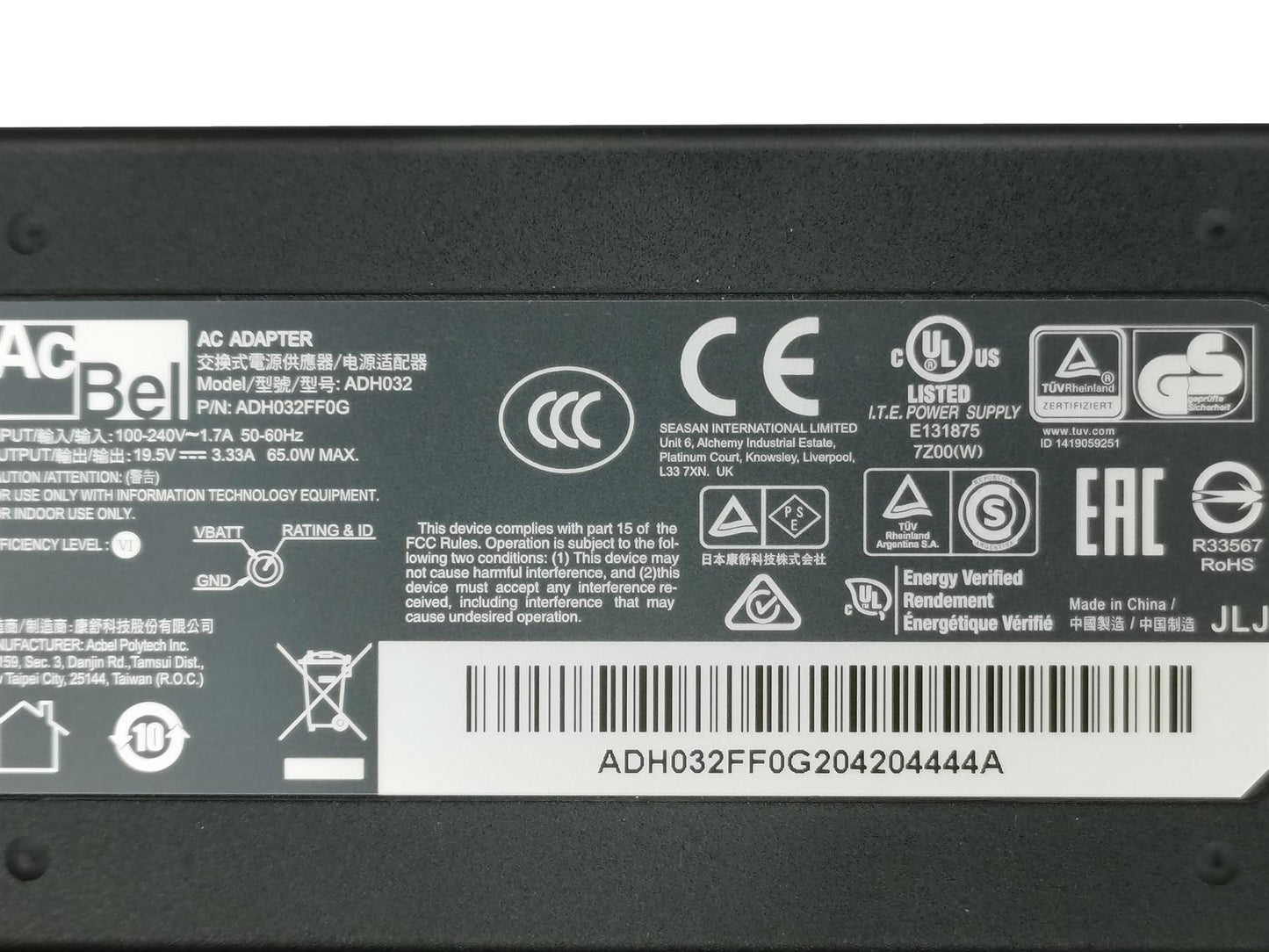 Genuine HP Slim S01-AD S01-AF AC Power Supply Adapter 65W L39752-001