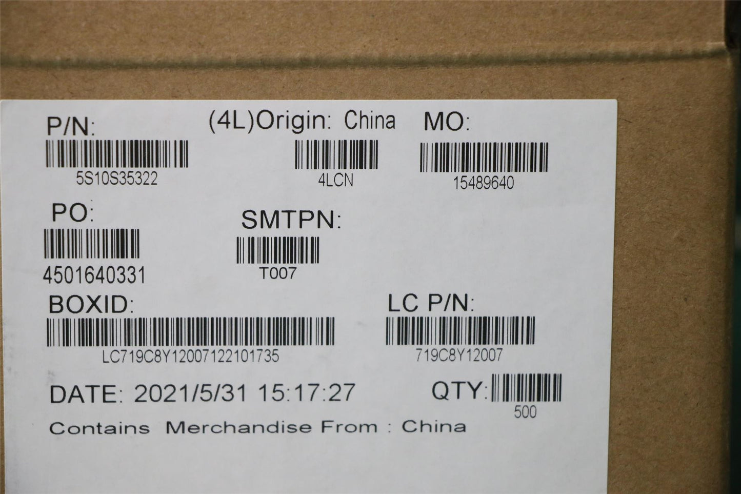 Lenovo SCREW SCREW L 20YM M1.6X1.5 5S10S35322