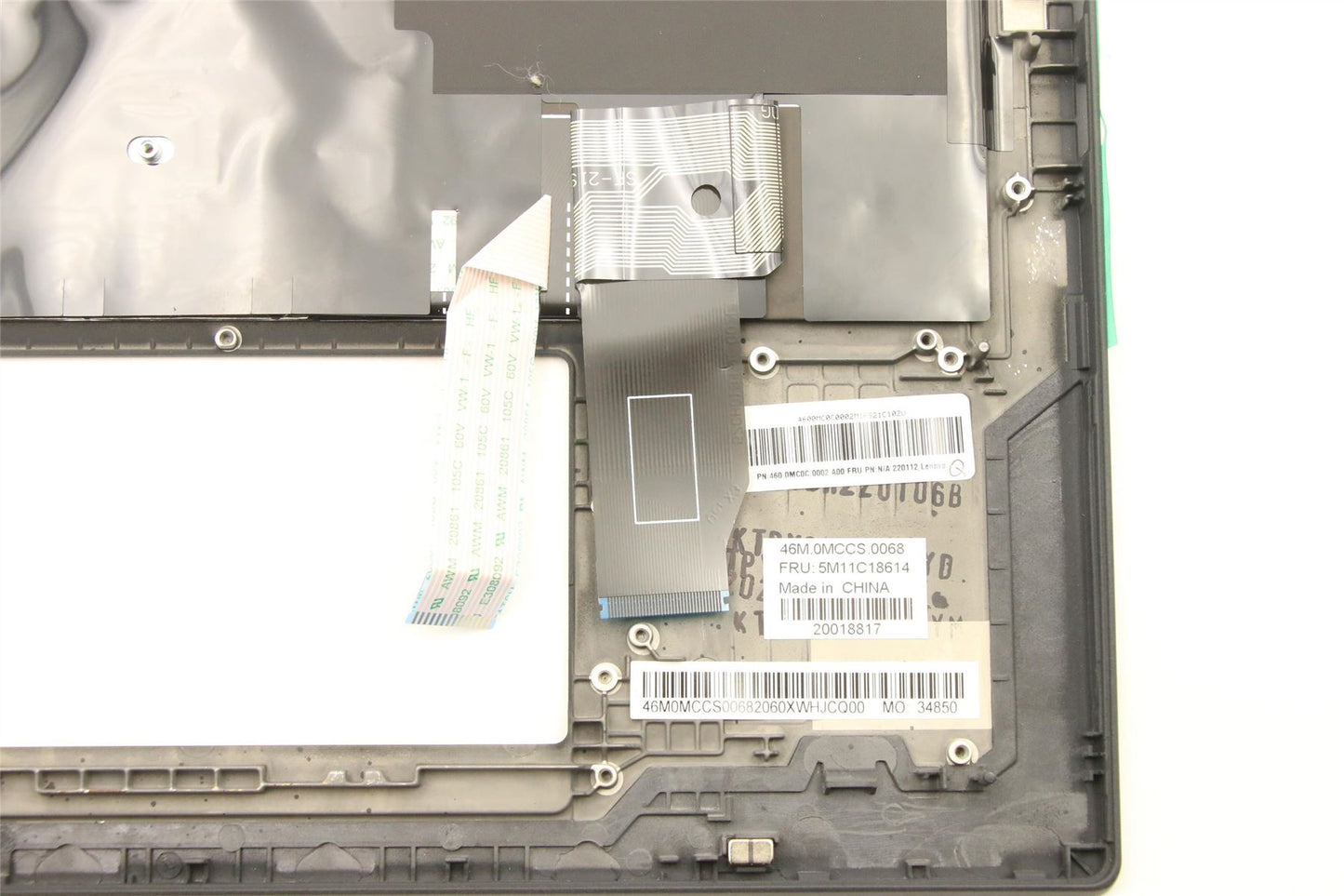 Lenovo Yoga X13 3 X13 2 Keyboard Palmrest Top Cover Swiss Black 5M11C18614