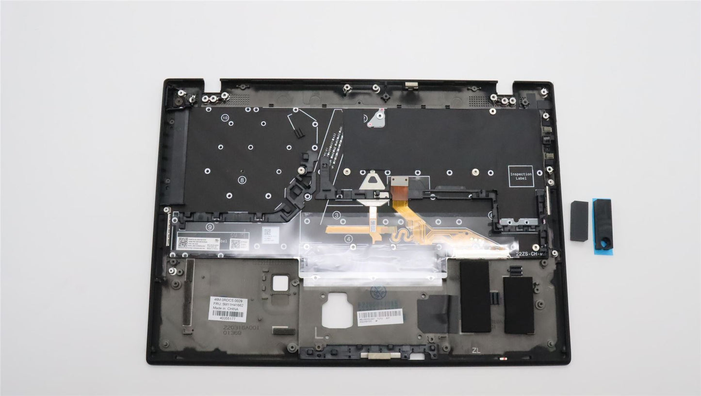 Lenovo Nano X1 2 Keyboard Palmrest Top Cover German Black 5M11H41662