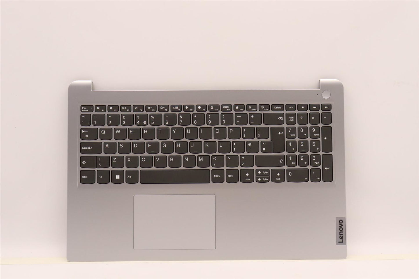 Lenovo IdeaPad 1-15ADA7 Keyboard Palmrest Top Cover UK Silver 5CB1F36634