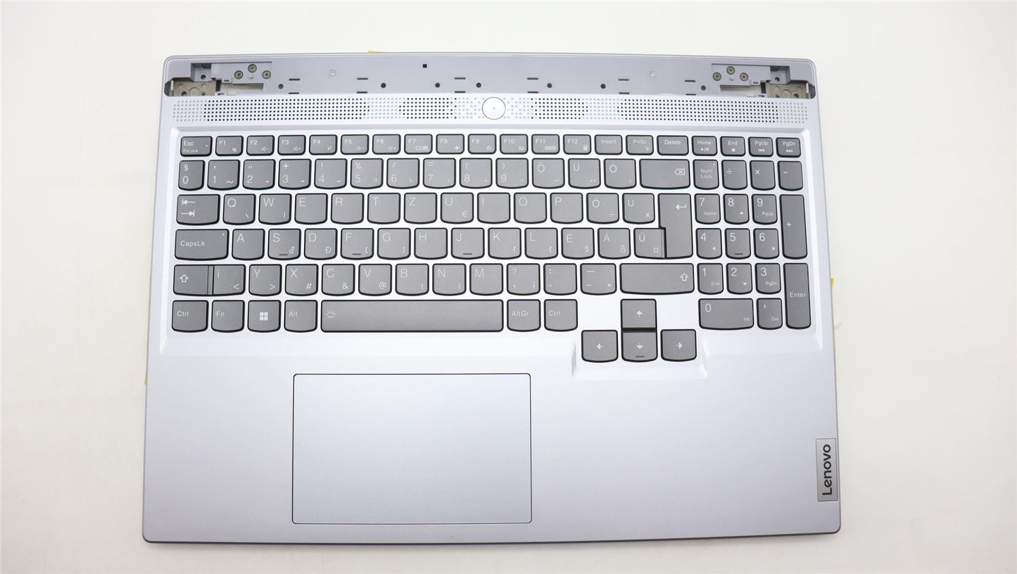 Lenovo Slim 5 16IRH8 Palmrest Cover Touchpad Keyboard Hungarian Silver 5CB1L60127