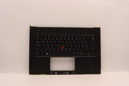 Lenovo ThinkPad Z16 Gen 1 Keyboard Palmrest Top Cover Hungarian Black 5M11J13402
