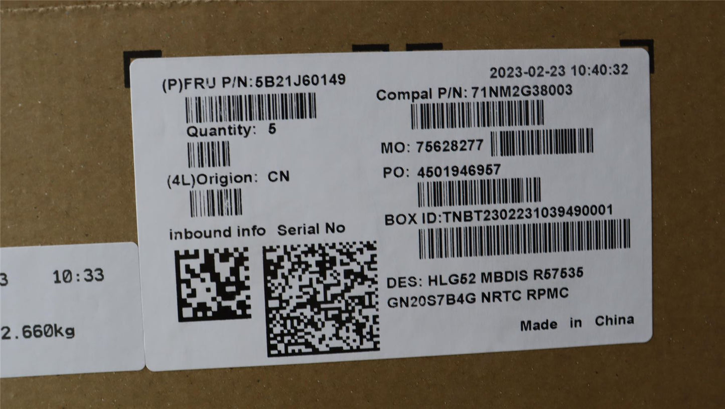 Lenovo IdeaPad 3 15ARH7 Motherboard Mainboard DIS AMDR57535HS 5B21J60149