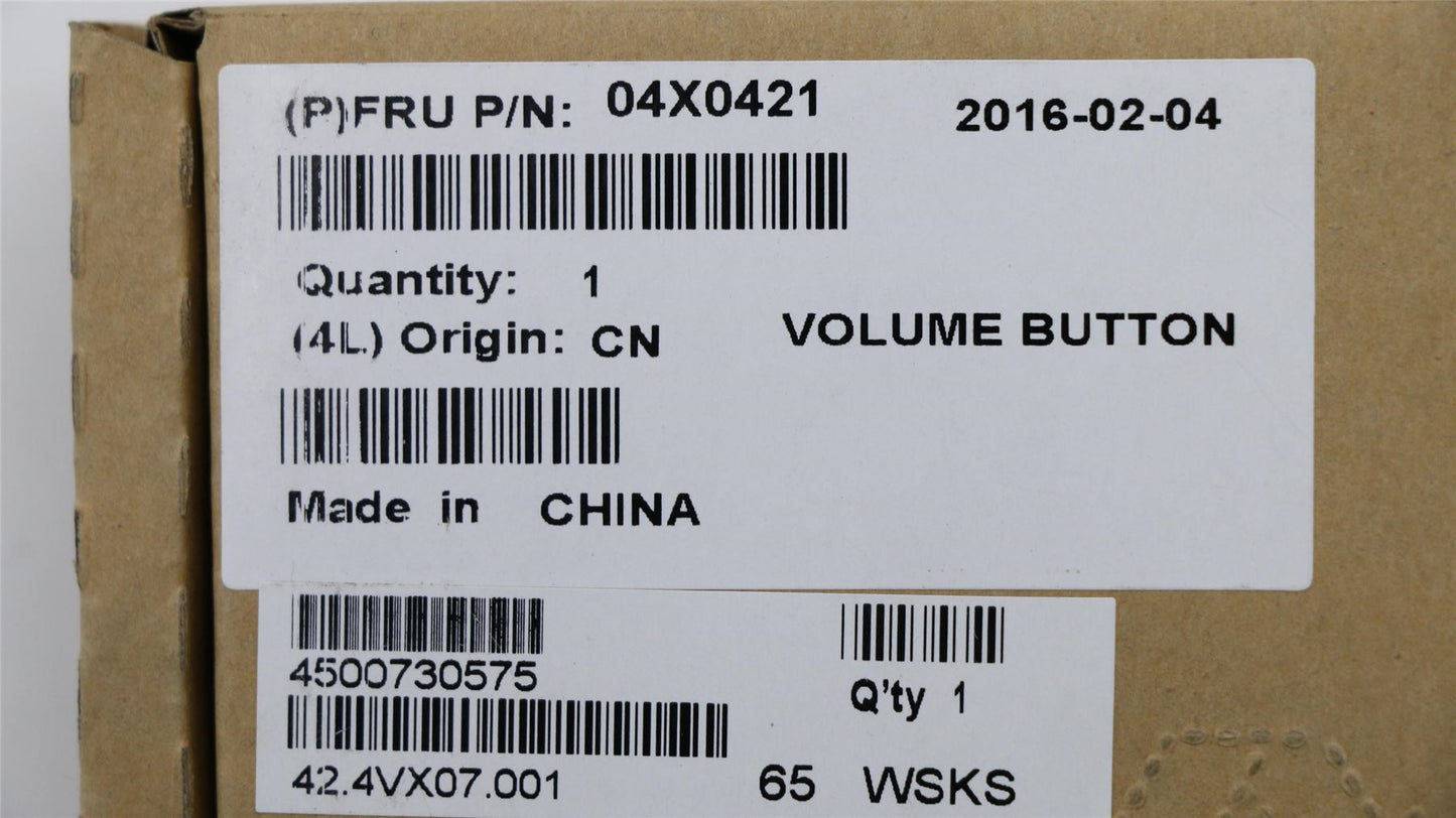 Lenovo FRU Volume Button 04X0421