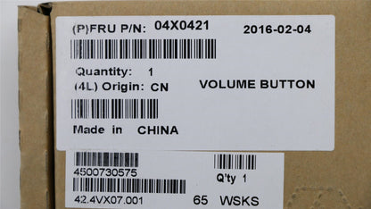 Lenovo FRU Volume Button 04X0421