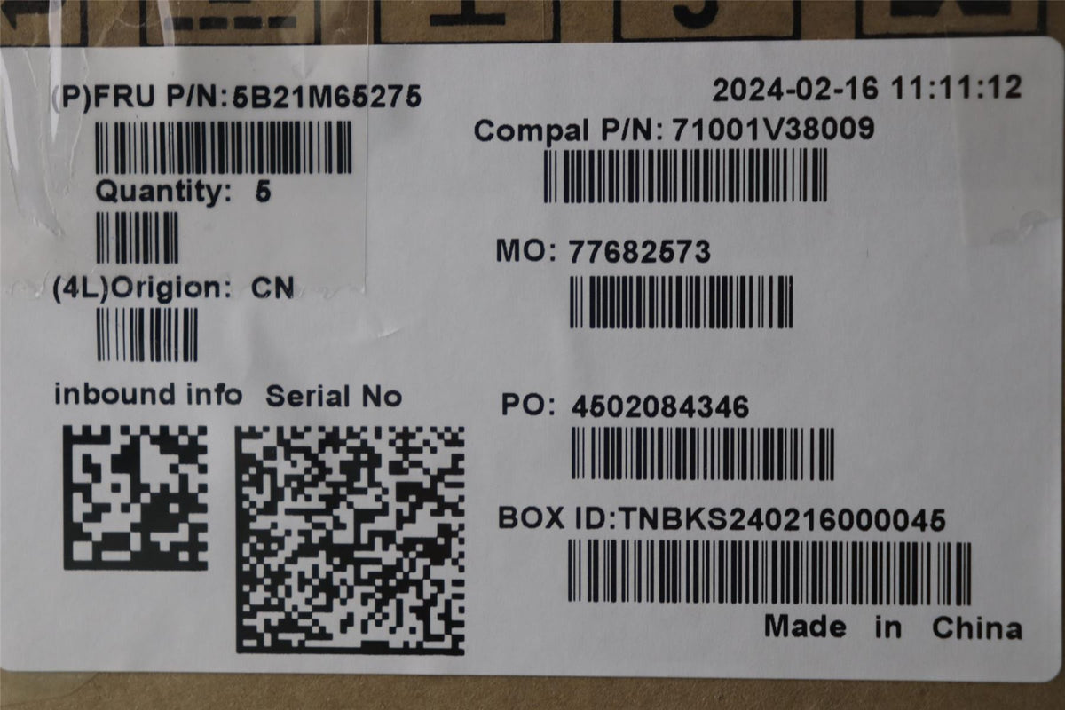 Lenovo C83DDNOKR5HPTHS16G L FHD WT RM 5B21M65275