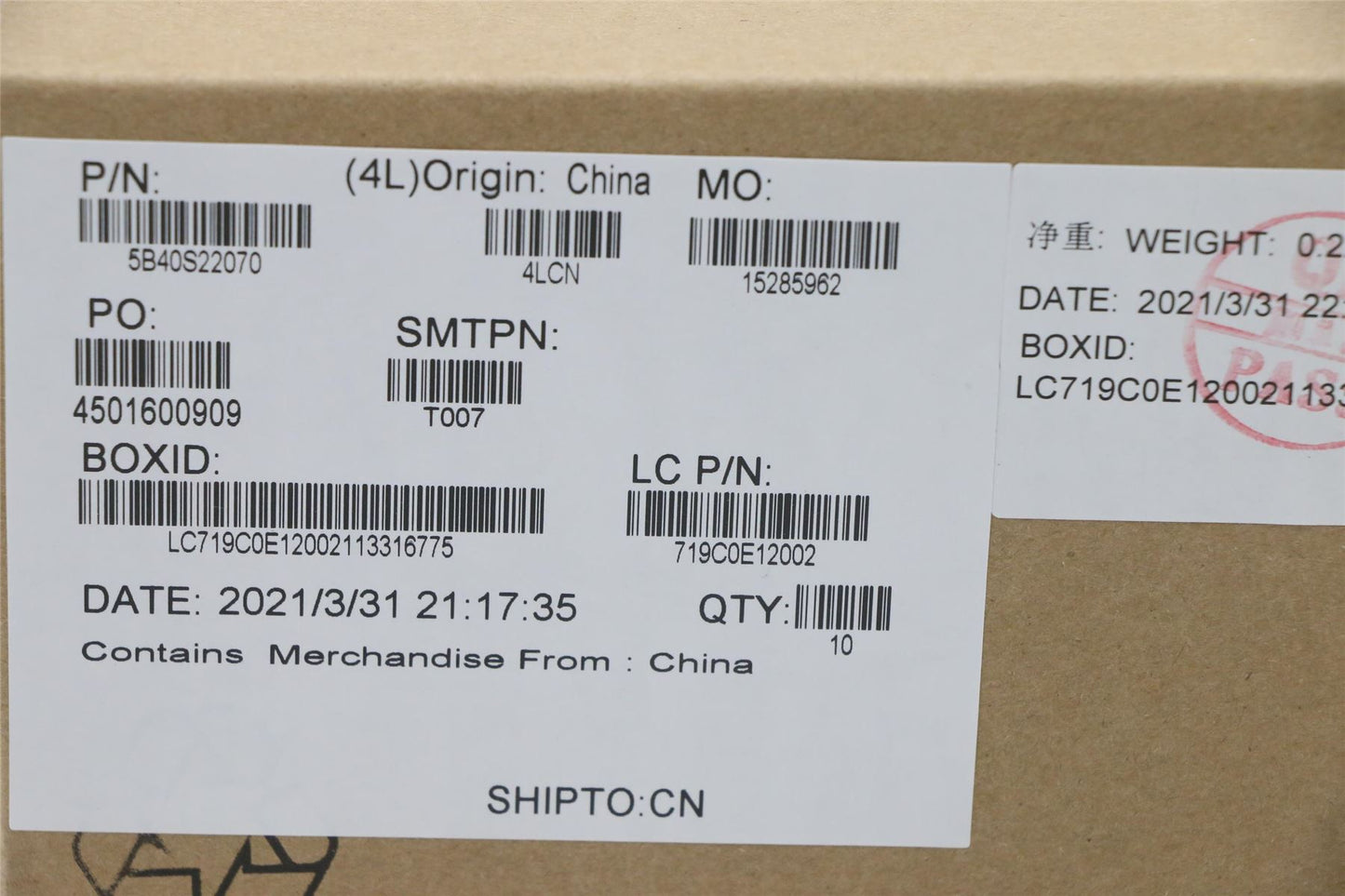 Lenovo 5B40S22070 Bracket L 82JU L THM SSD