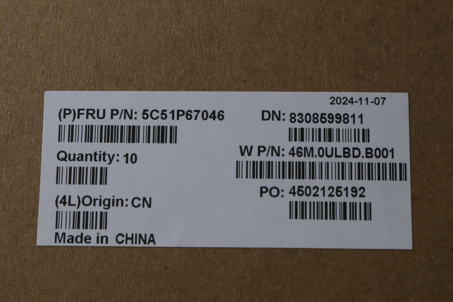 Lenovo CARDPOP FRU K14 I/O Gen3 Board 5C51P67046