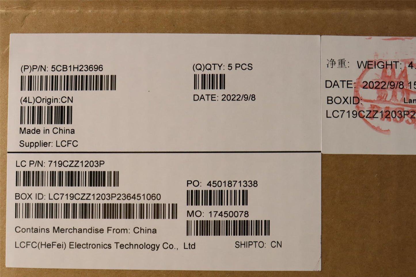 Lenovo COVER Upper Case ASM_UKE L82RC STGY RGB 5CB1H23696