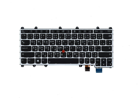 Genuine Lenovo Yoga 370 Keyboard Thai Silver Backlit 01EN461 01AV750