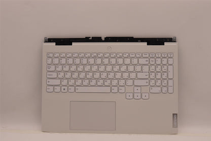 Lenovo IdeaPad 3 15IAH7 Palmrest Cover Touchpad Keyboard Hebrew White 5CB1H30568