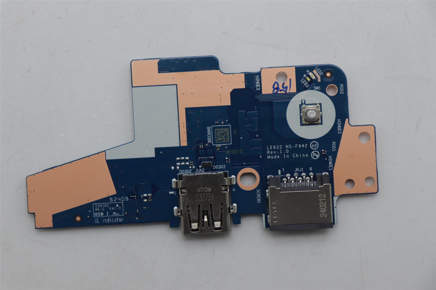 Lenovo PCBA IO/B NSF942 LE622 W/FPR 5C51J62795