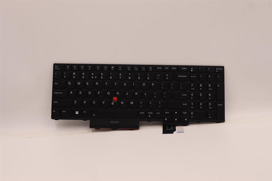 Lenovo ThinkPad T15g Gen 2 P15 Gen 2 s Keyboard Indian English Black 5N21B44396