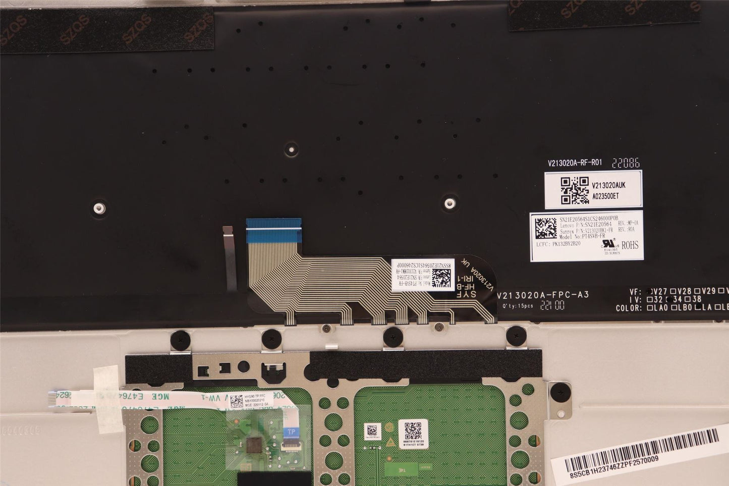 Lenovo IdeaPad 9 14IAP7 Palmrest Cover Touchpad Keyboard French 5CB1H23746